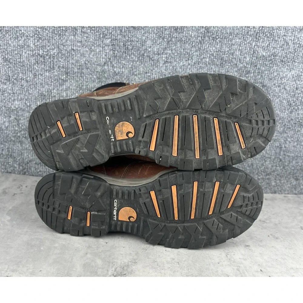 Carhartt Ground Force Work Boots Men 8W Brown Waterproof Composite Toe CME8355